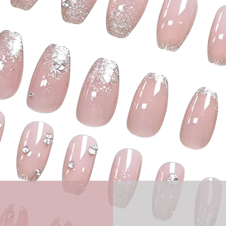 Glamouröse Rhinestone Marmor Nail Art Karnz