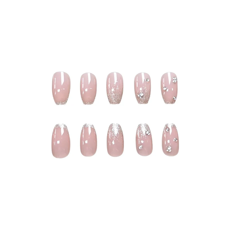 Glamouröse Rhinestone Marmor Nail Art Karnz