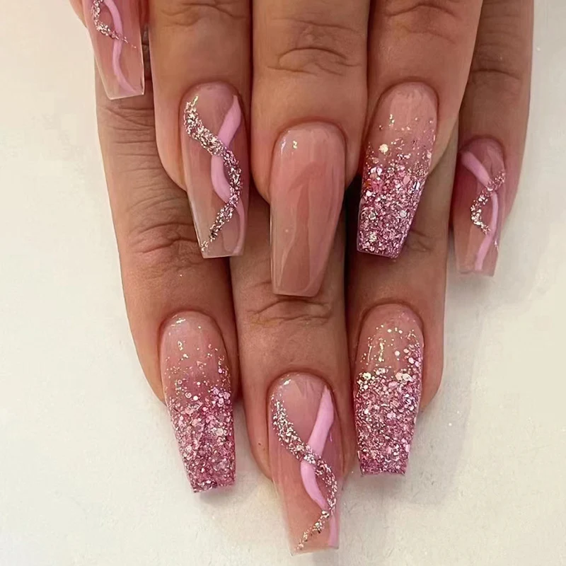Glamouröse Langanhaltende Acryl-Nagelkunst-Verstärkungen Karnz