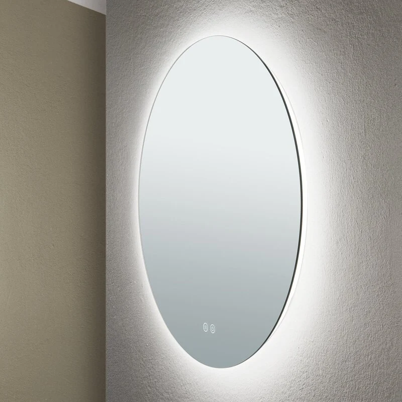 B-Ware LED Spiegel Badspiegel Focus Touchdimmer Antibeschlag Hintergrundbeleuchtung 23