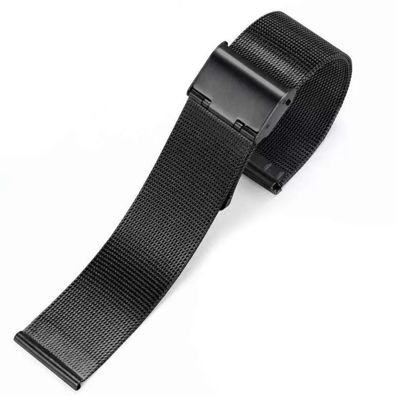 Schwarzes Luxusarmband für Ultradünn Smartwatch