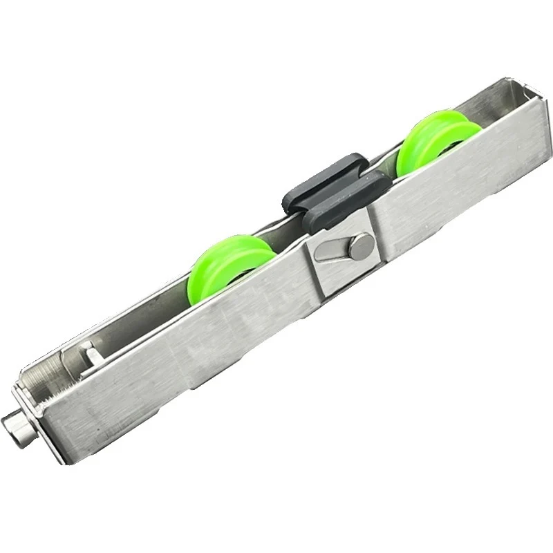 Laufwagen-Doppelrolle Edelstahl für Glasschiebewände
