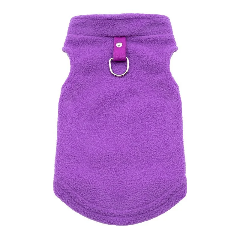 Hundemantel aus Sweatshirt-Stoff mit Taschen