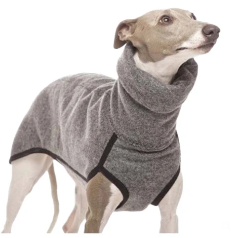 Hundemantel aus Sweatshirt-Stoff mit Taschen