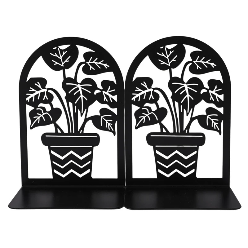 Elegante florale Metall-Buchstützen