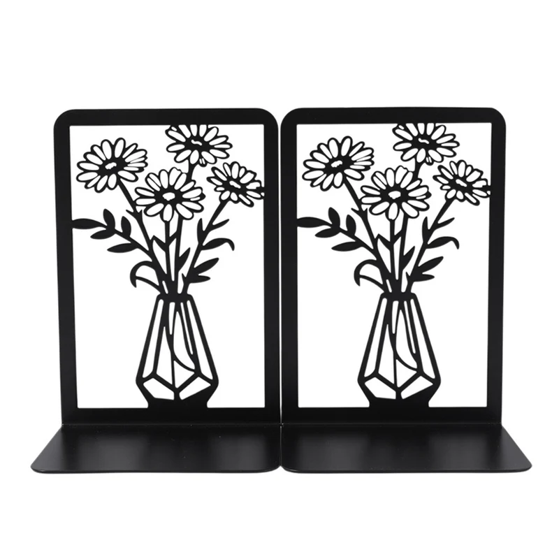 Elegante florale Metall-Buchstützen