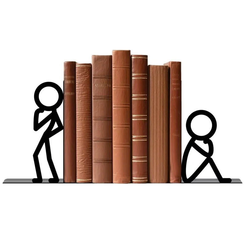 Kreative Metall Bücherstütze Skulptur