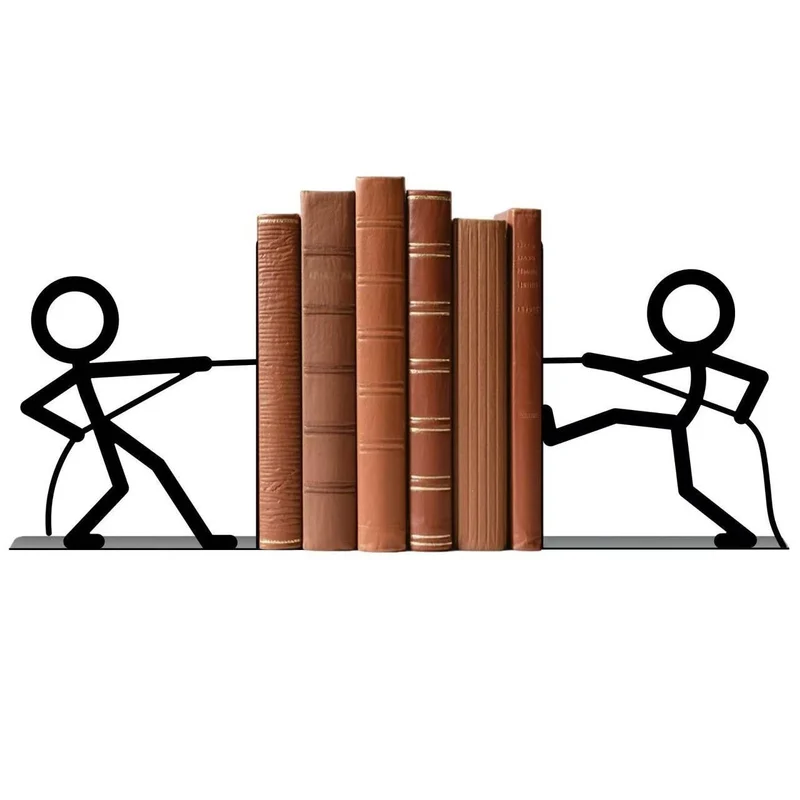 Kreative Metall Bücherstütze Skulptur