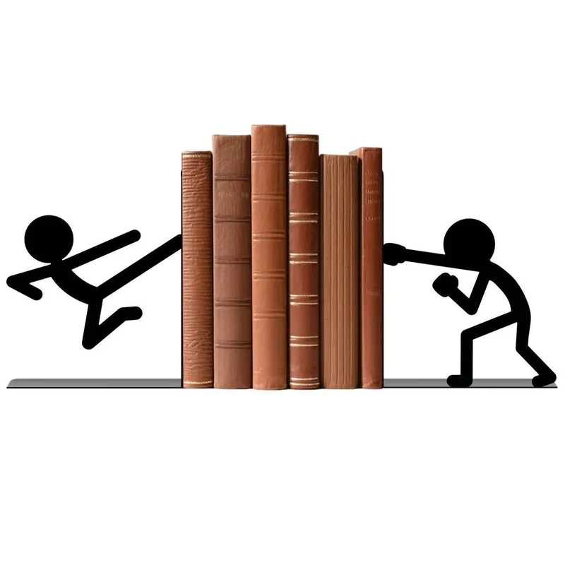 Kreative Metall Bücherstütze Skulptur
