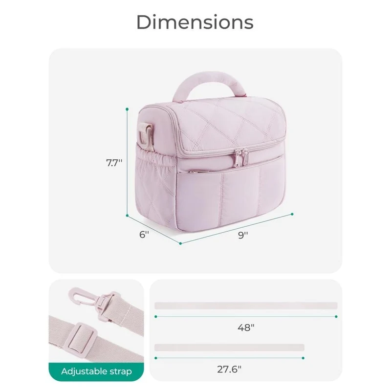 Gepolsterte Mehrfach-Taschen-Handtasche Karnz