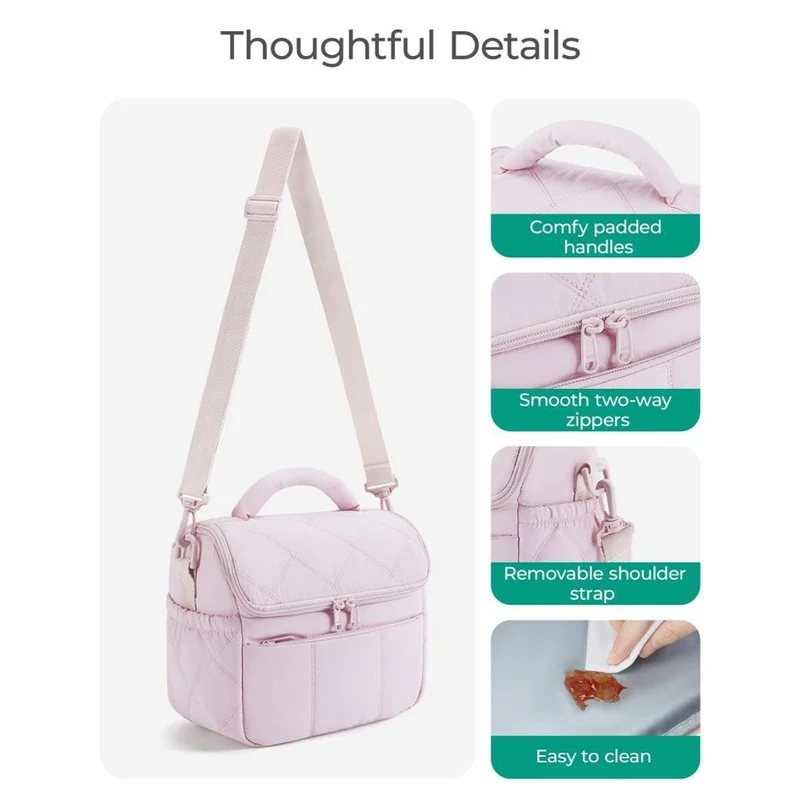 Gepolsterte Mehrfach-Taschen-Handtasche Karnz
