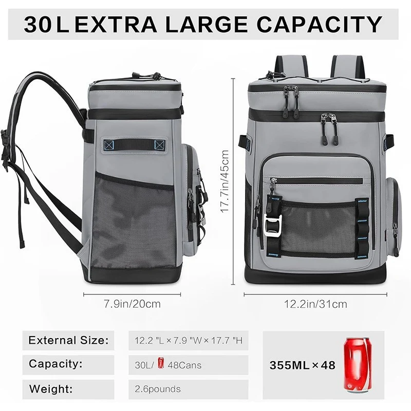 Isolierte Mehrfach-Taschen-Fischerei-Rucksack Karnz