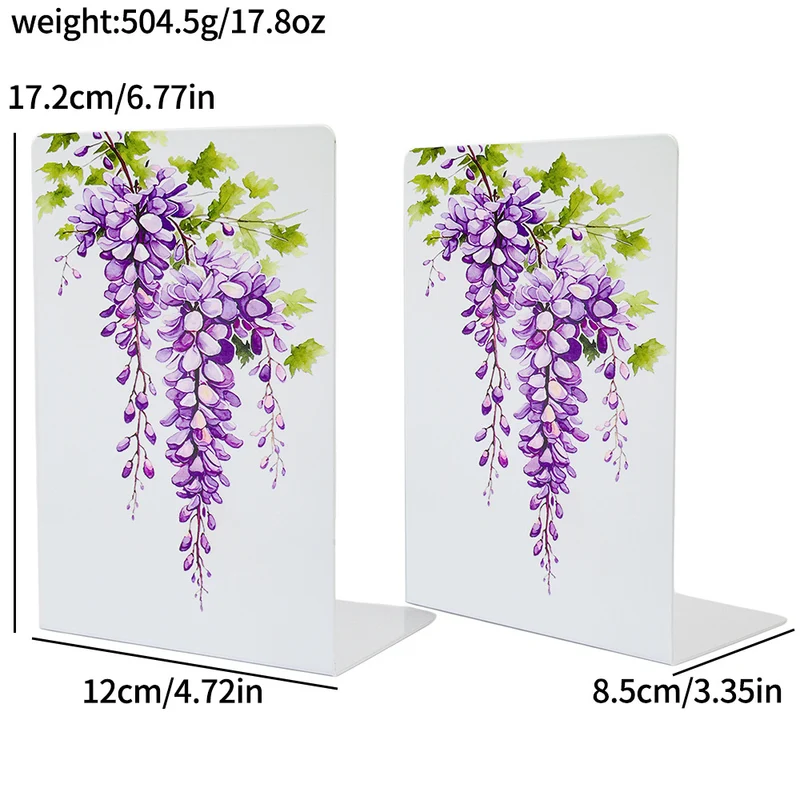 Elegante Blumendekorative Buchstützen