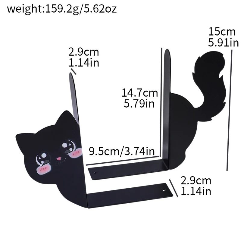 Dekorative Katzenbuchstützen