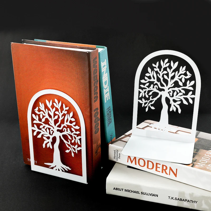 Künstlerische baum-inspirierte Buchstützen