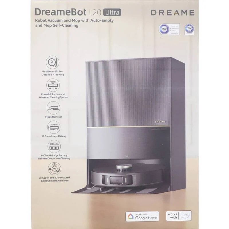B-Ware Dreame L20 Wisch Und Saugroboter Schwarz App Gesteuert Sprachgesteuert Amazon