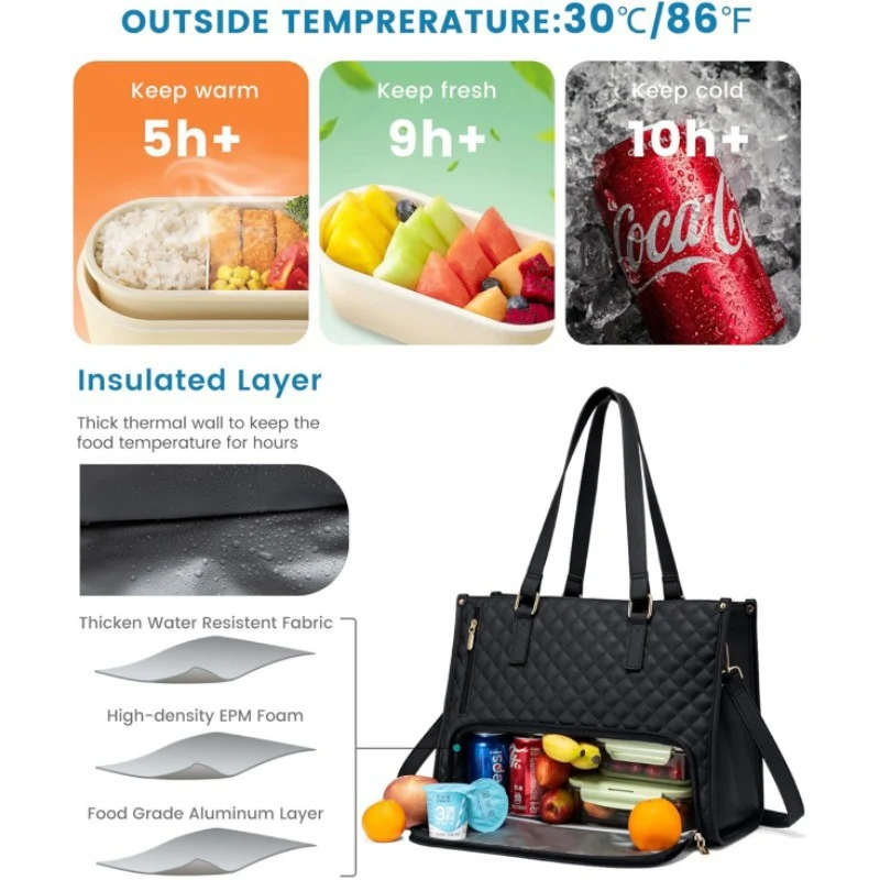 Isolierte Mehrfach-Kompartiment-Lunch-Tasche Karnz