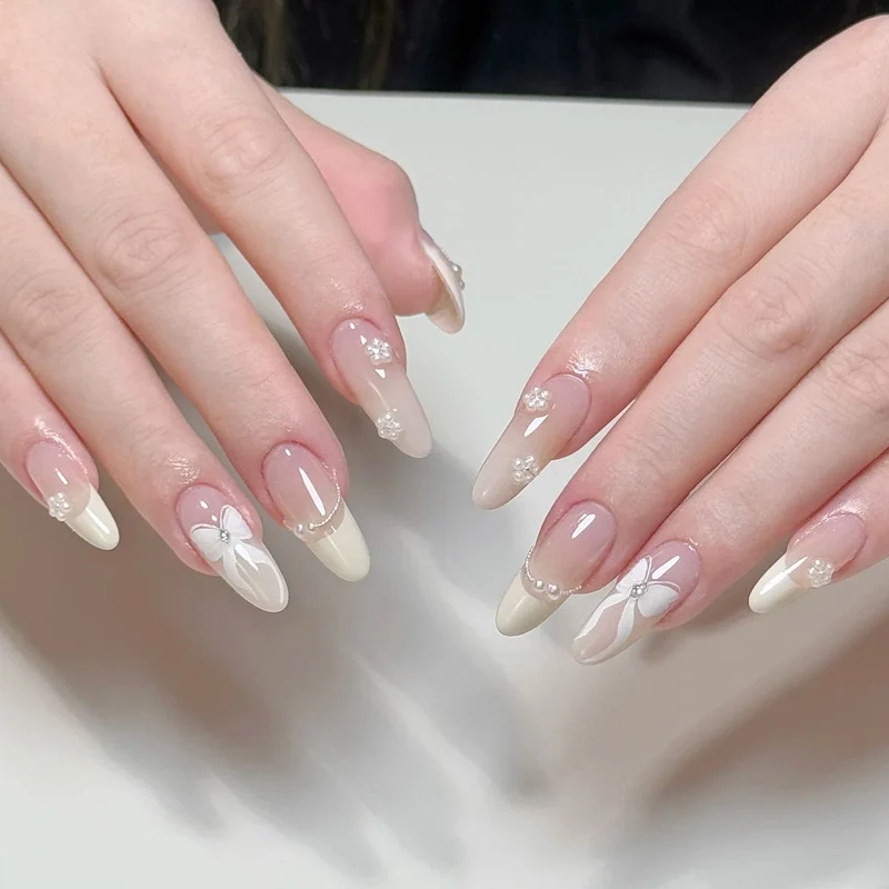 Dekorative Glitzernde Press-On Nail Tips Karnz