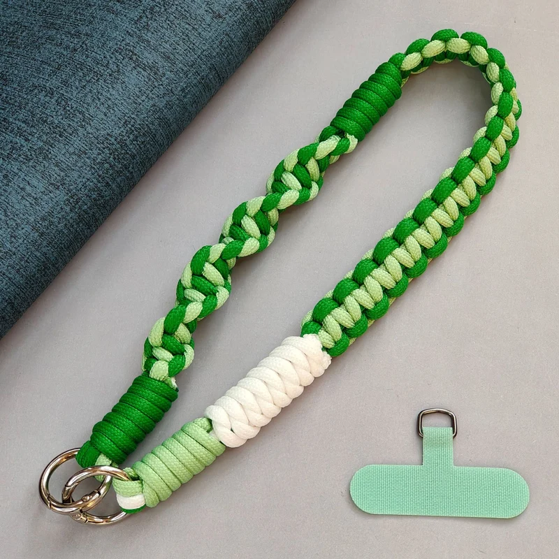 Texturierter geflochtener Schlüsselanhänger Halter Karnz