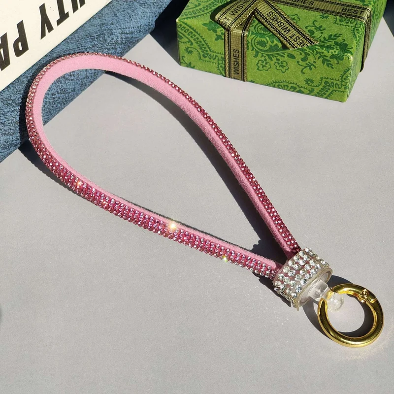 Glitzernder Strass-Handy-Lanyard Karnz