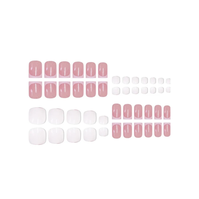 Premium French Tip Nail Set Karnz