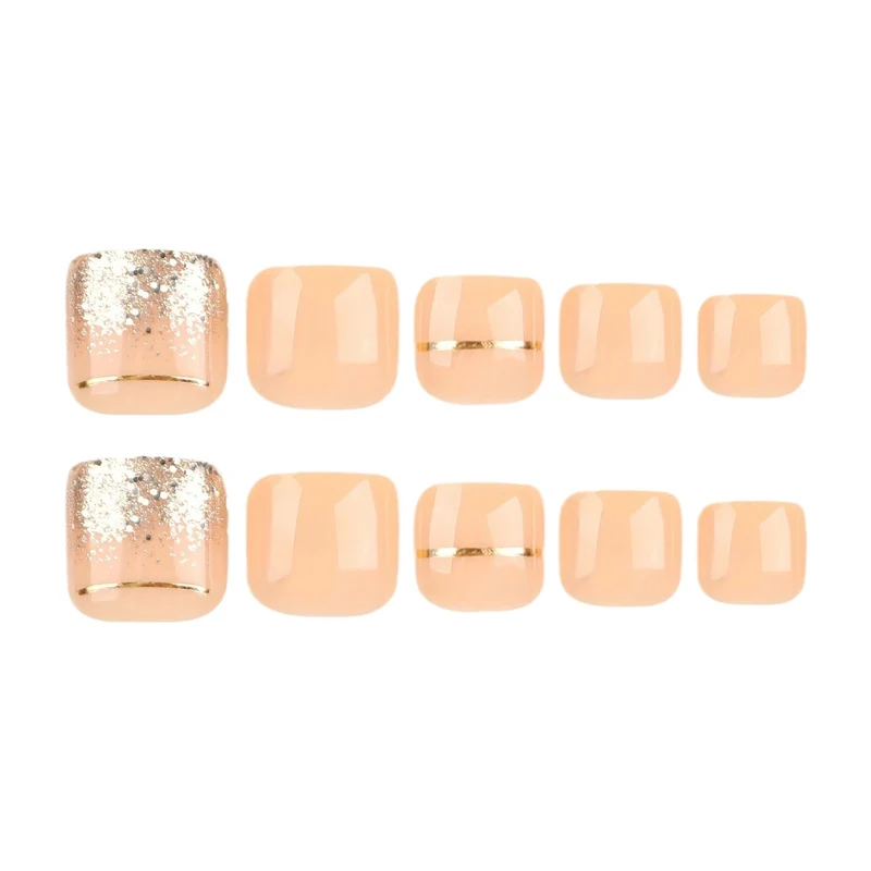 Glitzernde Pediküre Nagelverbesserungen Karnz