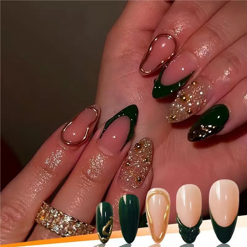 Glamouröse Texturierte Acryl-Nagelvergrößerungen Karnz