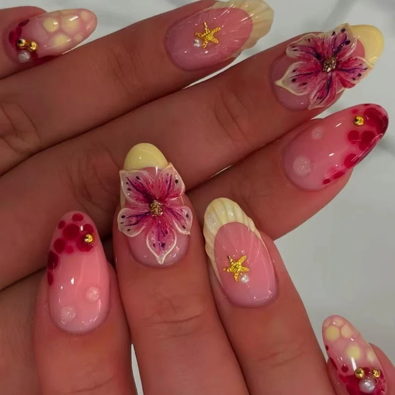 Glamouröse Texturierte Acryl-Nagelvergrößerungen Karnz
