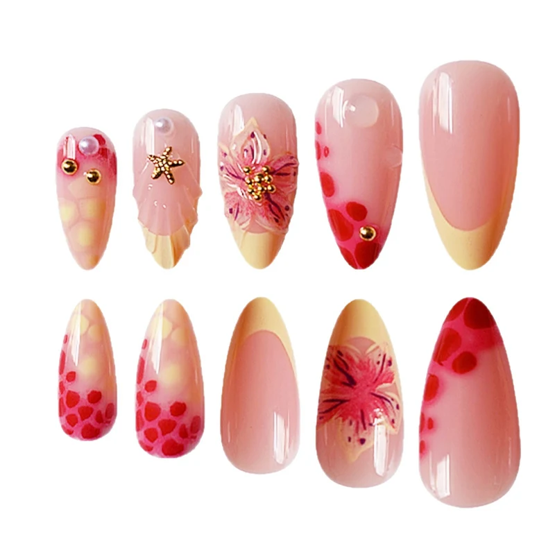 Blumeninspirierten 3D Nagelkunstverlängerungen Karnz