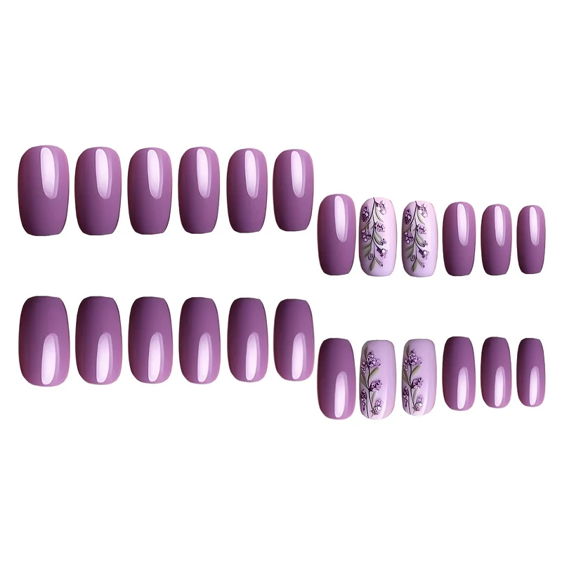 Blumenverziertes Nagelkunst-Set Karnz