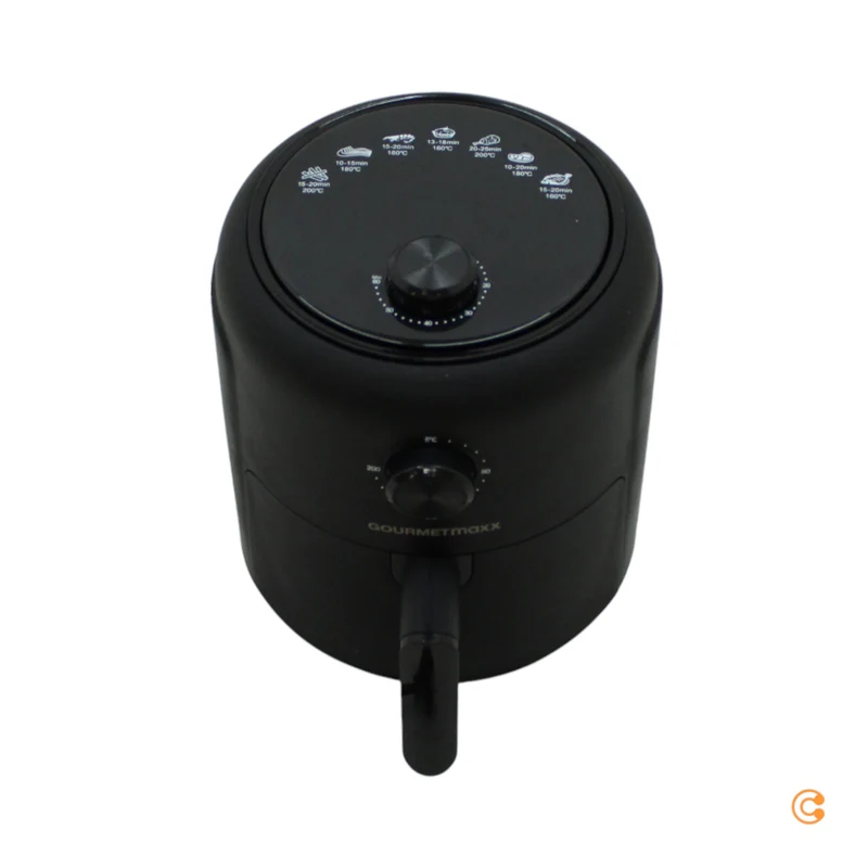 B-Ware Gourmet Maxx Heißluft Fritteuse Mechanisch 2,3l Heißluft Fritteuse 1000 W Schw196