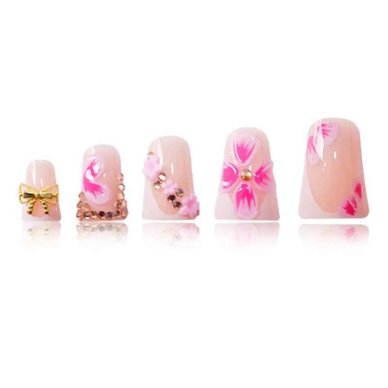 Florales Dekoratives Acryl-Nail Design Karnz