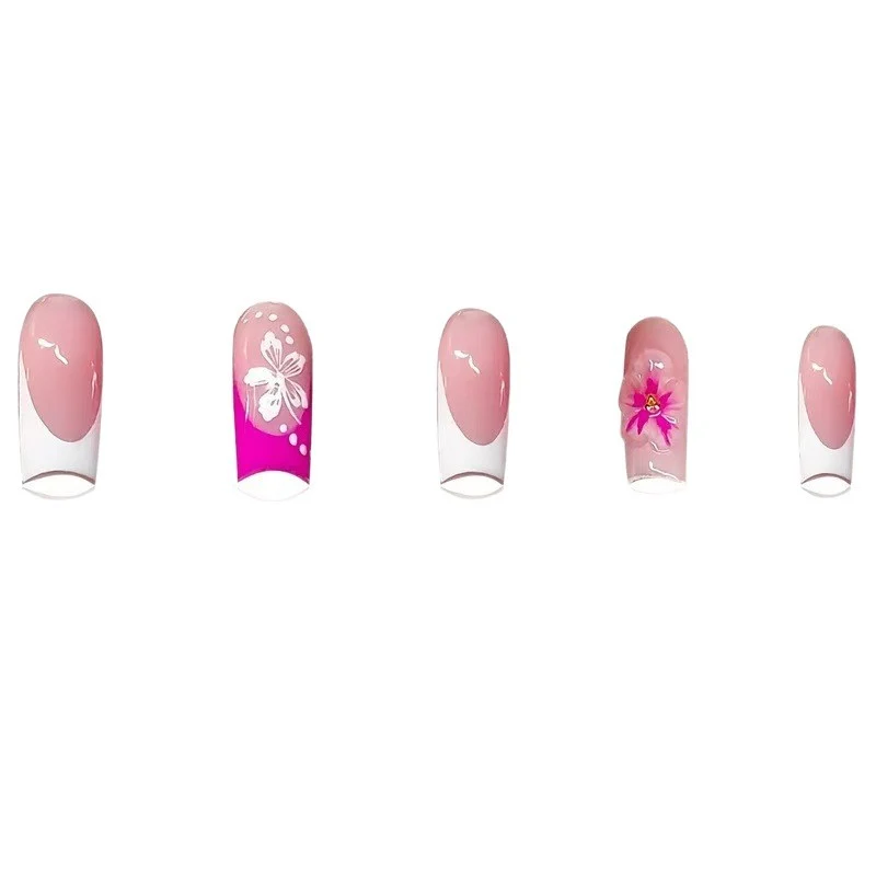 Floral Art Acryl Nagelerweiterungen Karnz