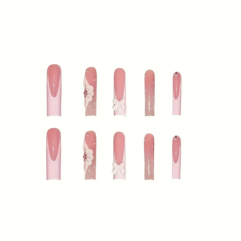Floral 3D Nagelkunst Verlängerungen Karnz