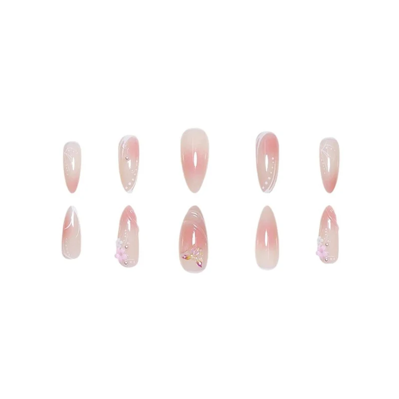 Florale 3D Acryl-Nagelerweiterungen Karnz