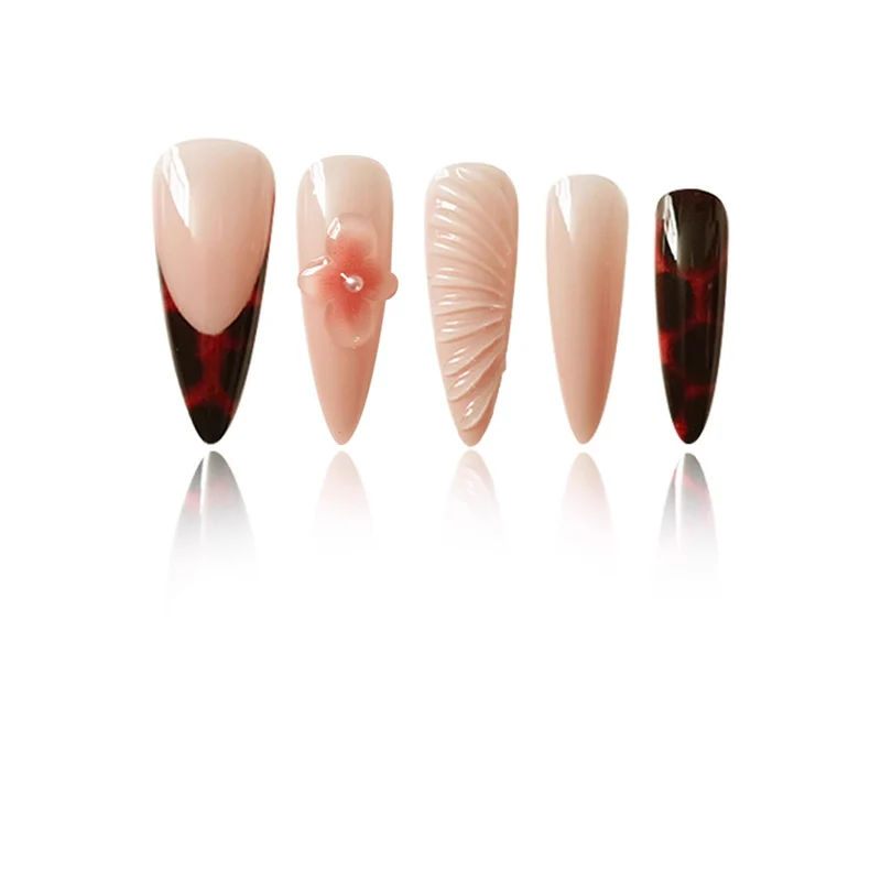 Elegante Sculpted Press-On Nail Enhancements Karnz