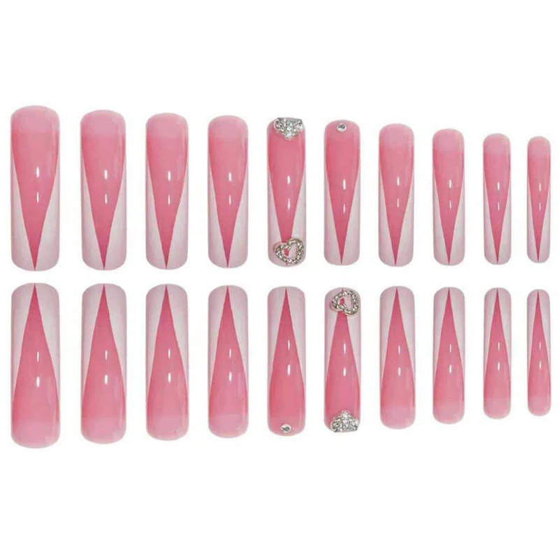 Elegante Premium Press-On Nagelveränderungen Karnz