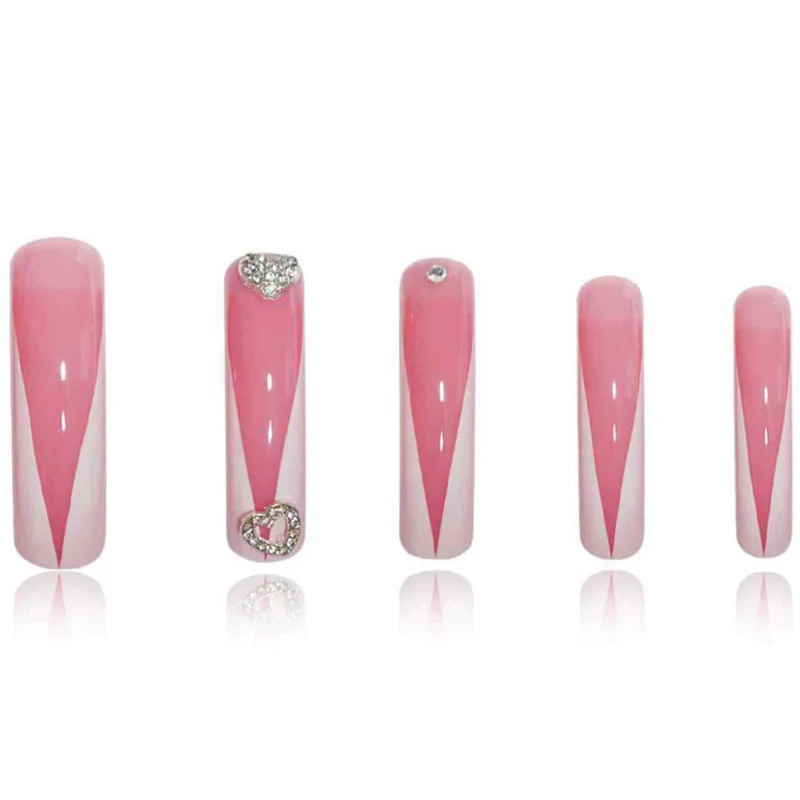 Elegante Premium Press-On Nagelveränderungen Karnz