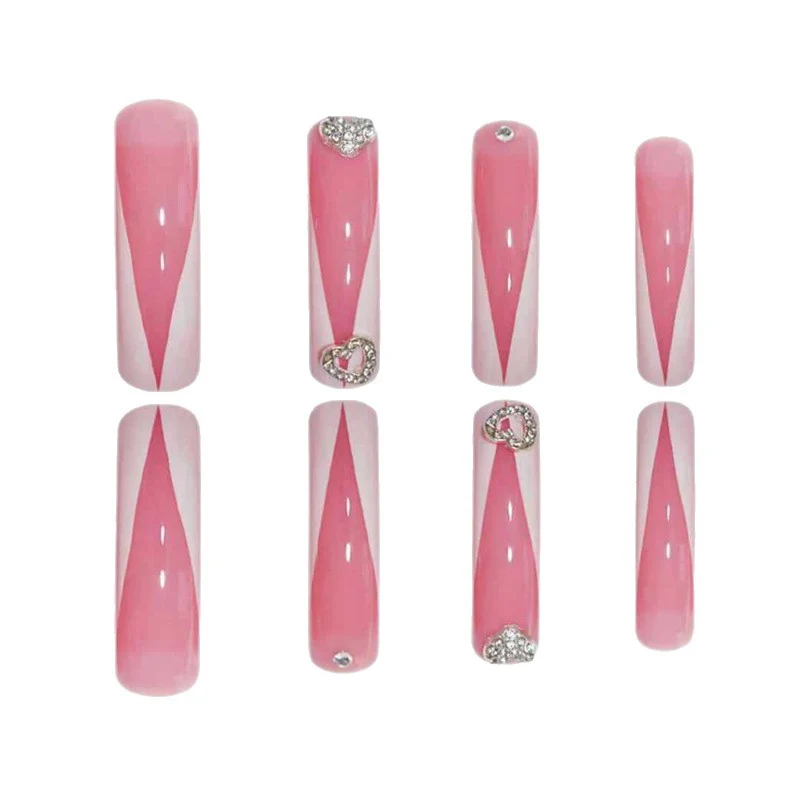 Elegante Premium Press-On Nagelveränderungen Karnz