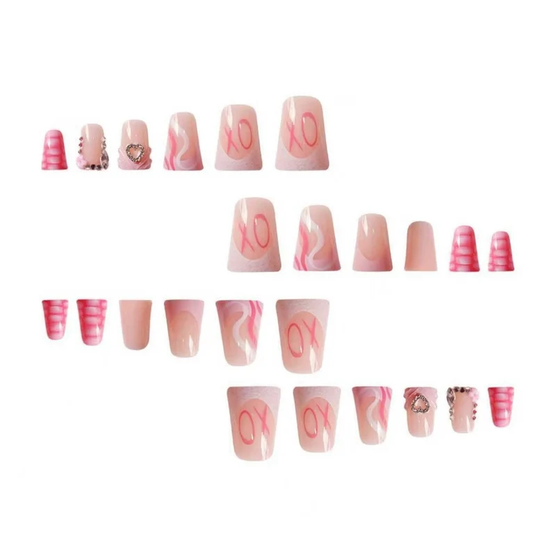 Elegantes dekoratives Acrylnagelset Karnz