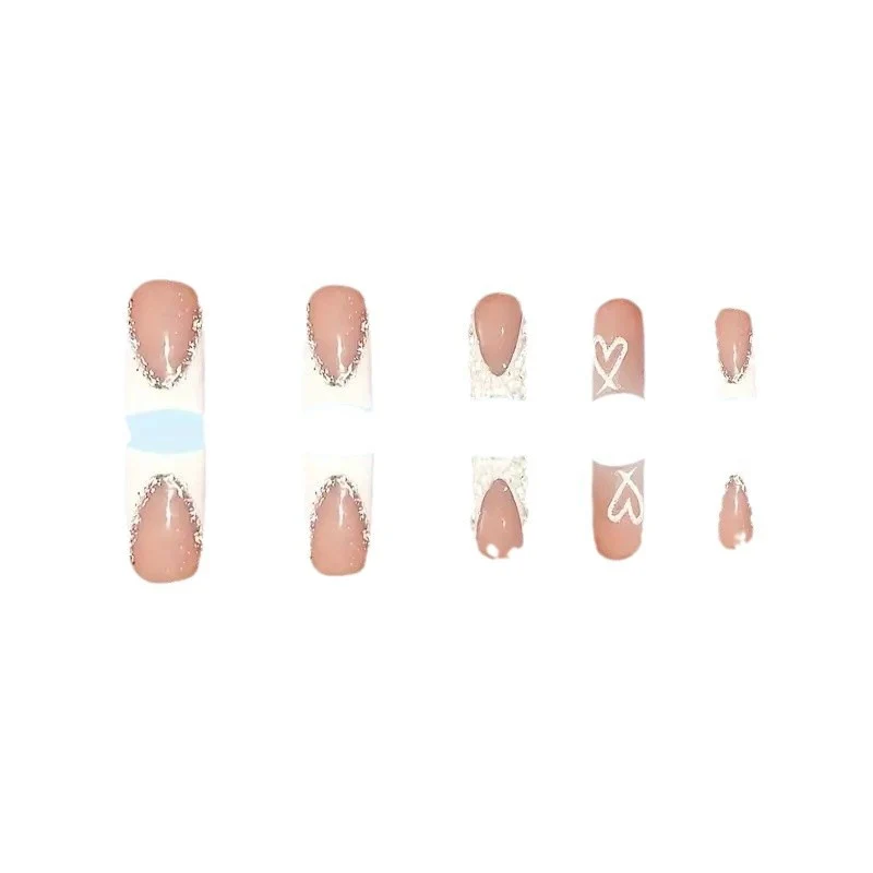 Dekorativer Press-On Nagelset Karnz