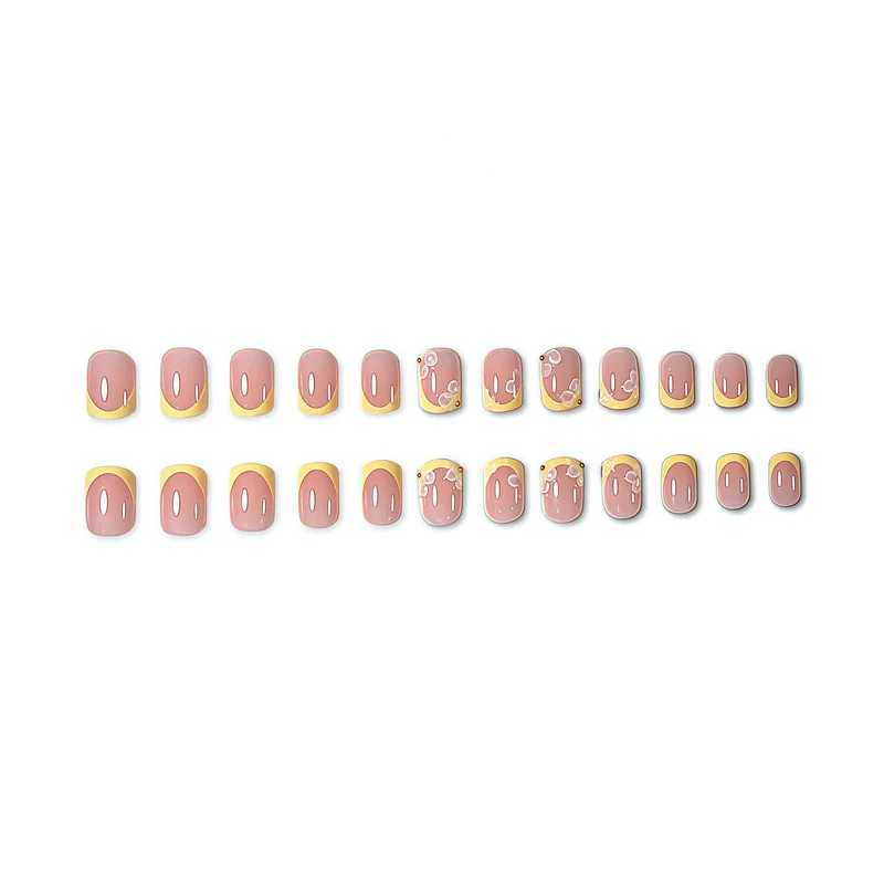 Dekorative florale Acrylnagelverlängerungen Karnz