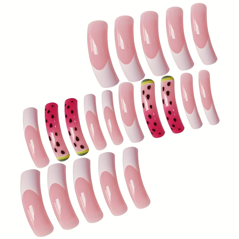 Kreatives Wassermelonen-Themen Nagelkunst Set Karnz