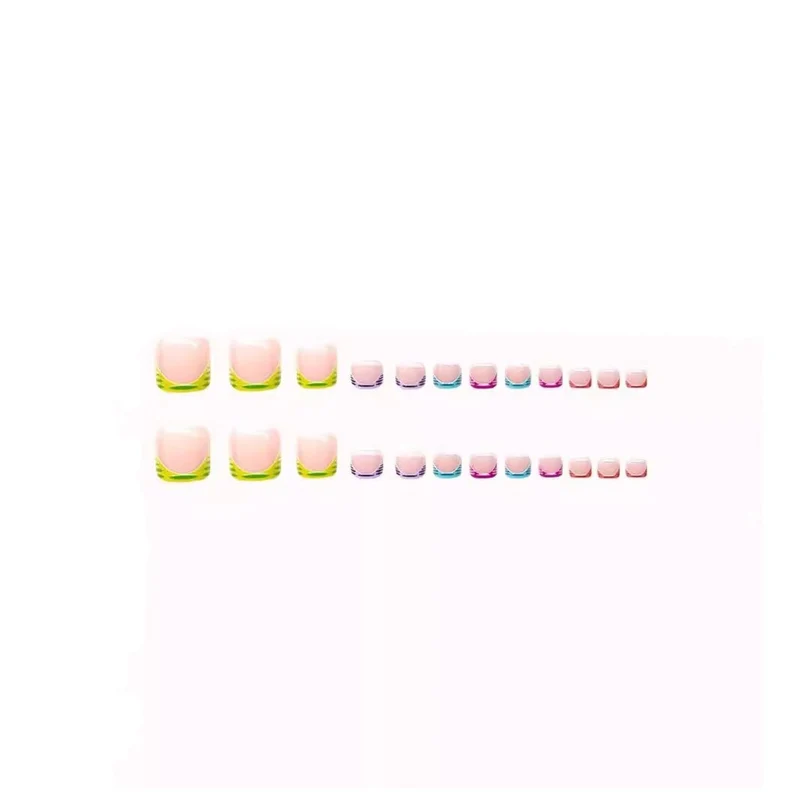Bunte Künstlerische Nagelkunst Karnz