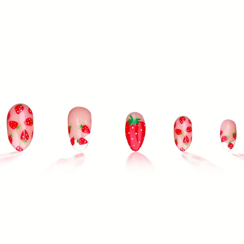 Künstlerisches Erdbeer-Nagelkunst-Set Karnz