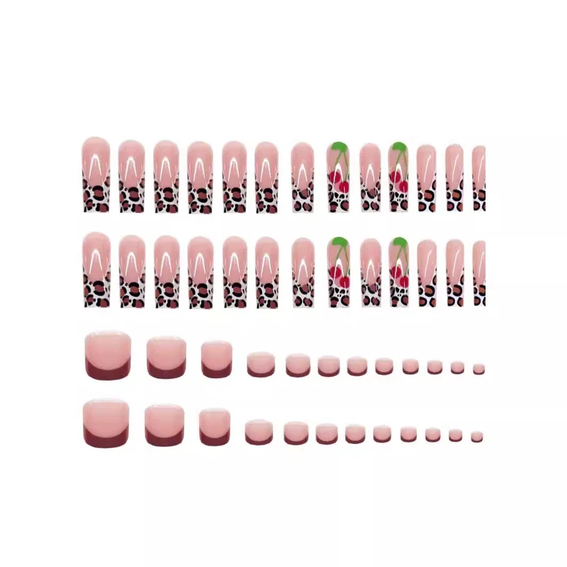 Künstlerisches Press-On Nageldesign Set Karnz