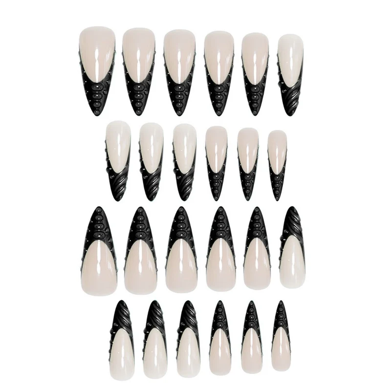 3D Sculpted Stiletto-Nagelverzierungen Karnz
