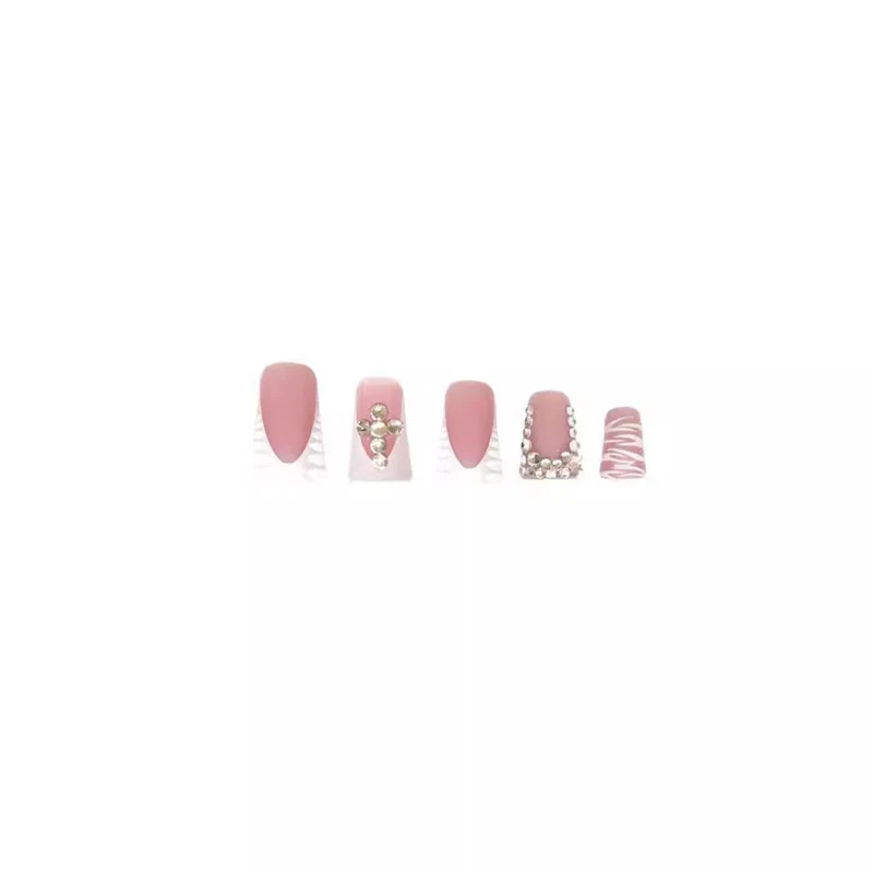 3D dekorative Strass-Nagelverlängerungen Karnz