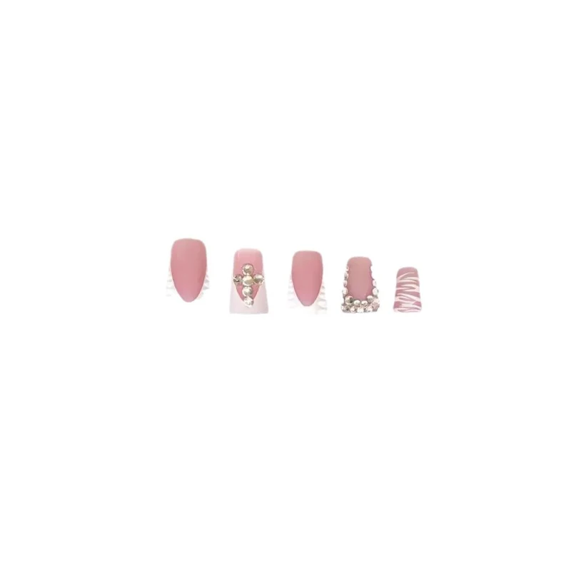 3D dekorative Strass-Nagelverlängerungen Karnz