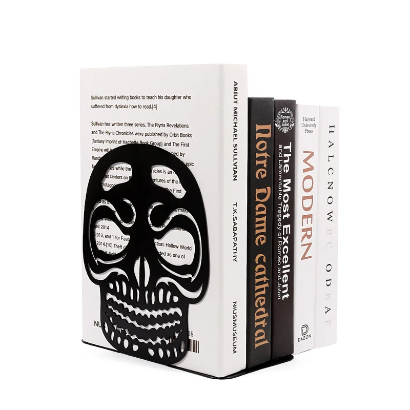 Schädel-Design Dekorative Buchstützen